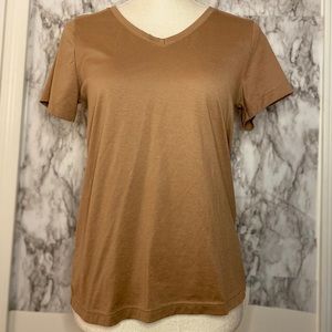 Brown V-Neck by “Time and Tru”